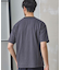 配色ジオメトリックリンク柄スジャガードTシャツ