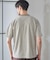 配色ジオメトリックリンク柄スジャガードTシャツ