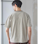 配色ジオメトリックリンク柄スジャガードTシャツ