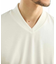 シルケットスムースVネックテーラーTシャツ