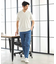 シルケットスムースVネックテーラーTシャツ
