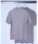 シルケットスムースVネックテーラーTシャツ