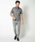 【ACTIVE TAILOR】3Dサッカープリントスラックスパンツ