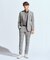【ACTIVE TAILOR】3Dサッカープリントスラックスパンツ