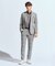 【ACTIVE TAILOR】3Dサッカープリントスラックスパンツ