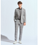 【ACTIVE TAILOR】3Dサッカープリントスラックスパンツ