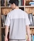 ボーダー天竺×ストレッチカルゼTシャツ