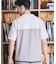 ボーダー天竺×ストレッチカルゼTシャツ