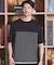 ボーダー天竺×ストレッチカルゼTシャツ