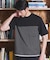 ボーダー天竺×ストレッチカルゼTシャツ