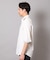 麻調ポリエステル七分袖シャツ