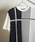 ニット×ポンチ切り替えTシャツ