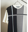 ニット×ポンチ切り替えTシャツ