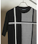 ニット×ポンチ切り替えTシャツ