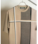 ニット×ポンチ切り替えTシャツ