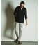 ダイヤ柄シャーリング七分袖スキッパーシャツ