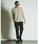 ダイヤ柄シャーリング七分袖スキッパーシャツ