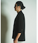 ダイヤ柄シャーリング七分袖スキッパーシャツ