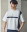 ポンチ×梨地Wフェイス切替Tシャツ