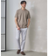 【EFFORTLESS/エフォートレス】シルケットスムースクルーネックテーラーTシャツ