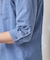 ナチュラルストレッチワッシャー七分袖ワイドカラーシャツ