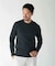 【ACTIVE TAILOR】シルケットスムースクルーネックロングカットソー