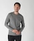 【ACTIVE TAILOR】シルケットスムースクルーネックロングカットソー