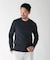 【ACTIVE TAILOR】シルケットスムースクルーネックロングカットソー