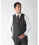 【ACTIVE TAILOR】ミックスヤーンリバーシブルチェックベスト