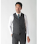 【ACTIVE TAILOR】ミックスヤーンリバーシブルチェックベスト