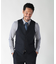 【ACTIVE TAILOR】ミックスヤーンリバーシブルチェックベスト