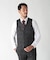 【ACTIVE TAILOR】ミックスヤーンリバーシブルチェックベスト