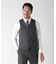 【ACTIVE TAILOR】ミックスヤーンリバーシブルチェックベスト