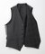 【ACTIVE TAILOR】ミックスヤーンリバーシブルチェックベスト
