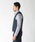 【ACTIVE TAILOR】ミックスヤーンリバーシブルチェックベスト