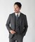 【ACTIVE TAILOR】ミックスヤーンリバーシブルチェックベスト