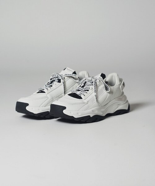 1PIU1UGUARE3別注】バイカラーサイドZIPスニーカー｜メンズビギの通販