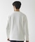 バスケット柄 ジャガード 異素材 ドッキング クルーネック Tee