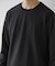バスケット柄 ジャガード 異素材 ドッキング クルーネック Tee