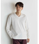 クールビズ ジャケットの衿を汚さない シルケットポンチ Vネック テーラーT　ジャケットインナー専用Tシャツ