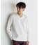 クールビズ ジャケットの衿を汚さない シルケットポンチ Vネック テーラーT　ジャケットインナー専用Tシャツ