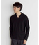 クールビズ ジャケットの衿を汚さない シルケットポンチ Vネック テーラーT　ジャケットインナー専用Tシャツ