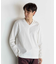 クールビズ ジャケットの衿を汚さない シルケットポンチ Vネック テーラーT　ジャケットインナー専用Tシャツ