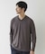 リンクスジャガード　リブニットソーTシャツ