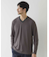 リンクスジャガード　リブニットソーTシャツ