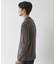 リンクスジャガード　リブニットソーTシャツ