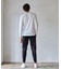ジオメトリック柄クルーネックロンT