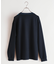 ニット×ポンチ パネル切り替え クルーネックロンT