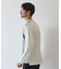 ニット×ポンチ パネル切り替え クルーネックロンT