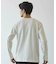 ニット×ポンチ パネル切り替え クルーネックロンT